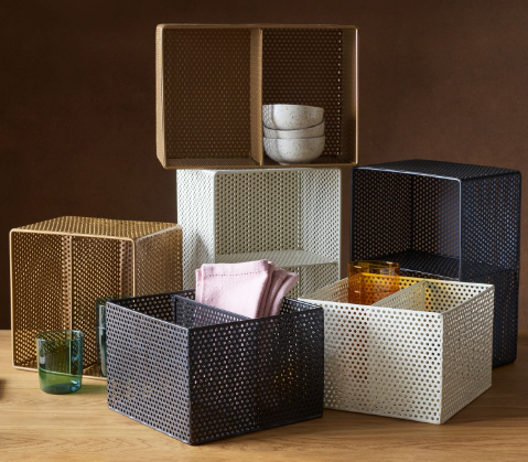 perforated metal basket
